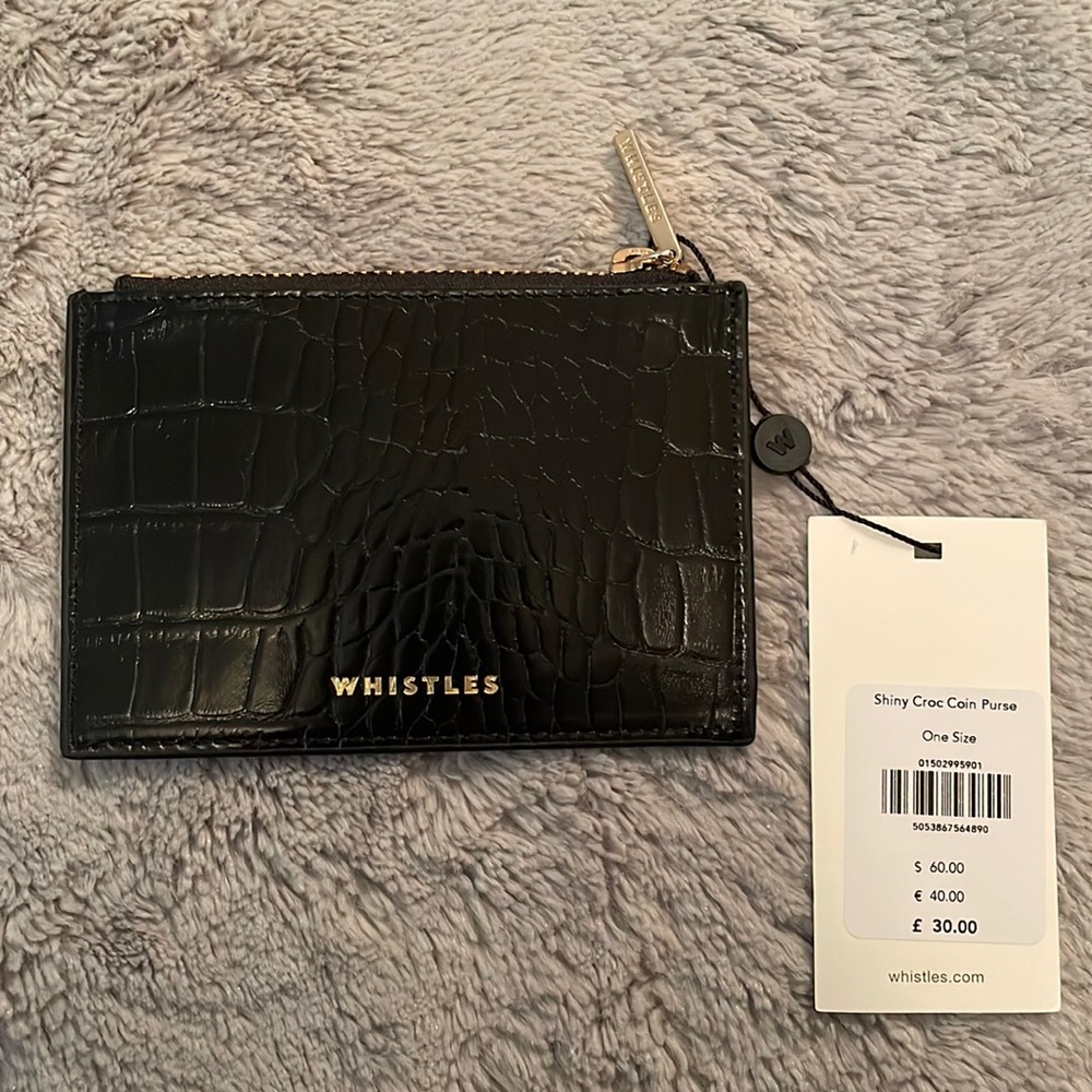 Whistles Croc Coin Purse